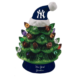 New York Yankees Christmas Tree 4 Inch LED Tabletop