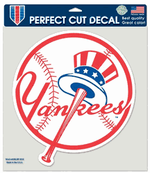 New York Yankees Decal 8x8 Die Cut Color Prime