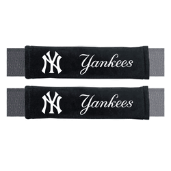 New York Yankees Embroidered Seatbelt Pad - 2 Pieces