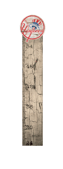 New York Yankees Growth Chart Sign 6x36