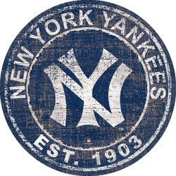 New York Yankees Heritage Logo Round Sign