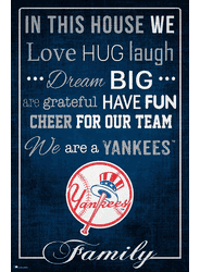 New York Yankees In This House 17x26