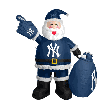 New York Yankees 7 FT Inflatable Santa