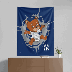 New York Yankees Mascot Wall Hanging 50x60 Inches