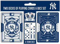 New York Yankees MLB 2-pack Playing Cards & Dice Set