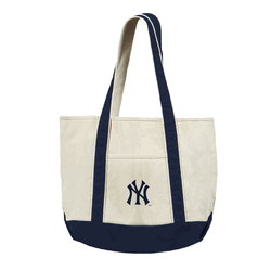New York Yankees MLB Canvas Tote with Colored Strap