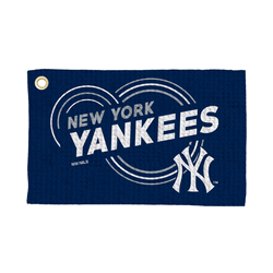 New York Yankees MLB Droplets Waffle Fan Towel 16x25 inches