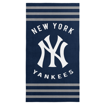 New York Yankees MLB Stripes Beach Towel 30 x 60 inches