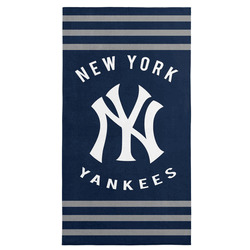 New York Yankees MLB Stripes Beach Towel 30 x 60 inches