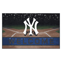New York Yankees Rubber Door Mat - 18in. x 30in.