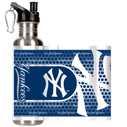 New York Yankees Stainless Steel Water Bottle with Hi-Def Metallic Graphics