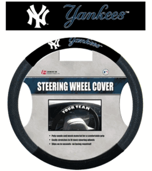 New York Yankees Steering Wheel Cover Mesh Style CO