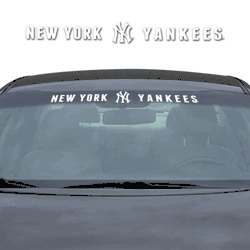 New York Yankees Sun Stripe Windshield Decal 3.25 in. x 34 in.