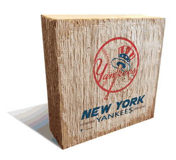 New York Yankees Team Logo Block 6X6