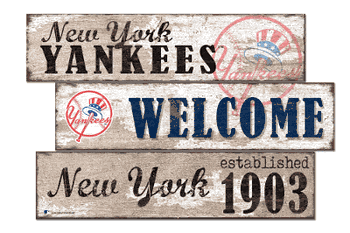 New York Yankees Welcome 3 Plank