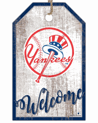 New York Yankees Welcome Team Tag 11x19 Sign