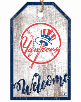 New York Yankees Welcome Team Tag 11x19 Sign