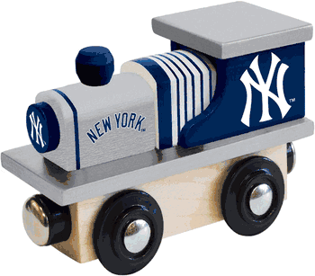 New York Yankees Wood Train Engine