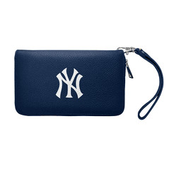 New York Yankees Zip Organizer Wallet Pebble Navy