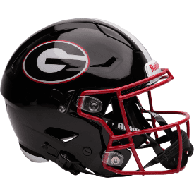 Georgia Bulldogs FulL Sizew Authentic SpeedFlex Football Helmet Black
