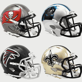 NFC South Riddell Replica SPEED Mini Helmet Set