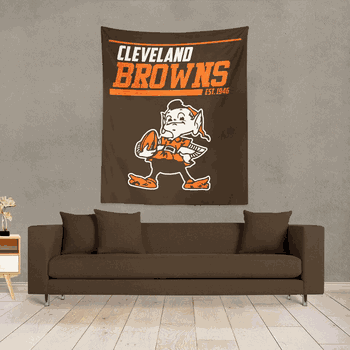 NFL 40 YD Dash Legacy Cleveland Browns Printed Wall Hanging(Pod)