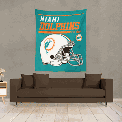 NFL 40 YD Dash Legacy Miami Dolphins Printed Wall Hanging(Pod)