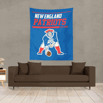 NFL 40 YD Dash Legacy New England Patriots Printed Wall Hanging(Pod)