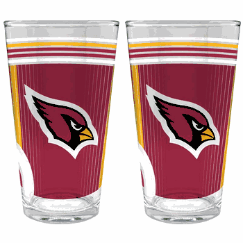 NFL Arizona Cardinals 2pc Pint Glass Set