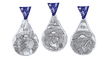 NFL Baltimore Ravens 3-Piece Gridiron Gnomes Ornament Set