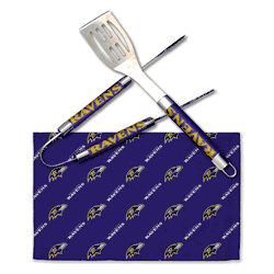 NFL Baltimore Ravens BBQ Grill Utensil Set