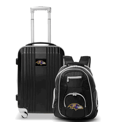 NFL Baltimore Ravens Premium 2-Piece Backpack & Carry-On Set