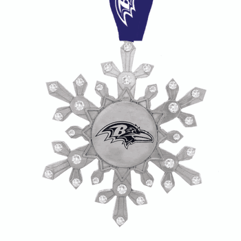 NFL Baltimore Ravens Snowflake Collectible Ornament