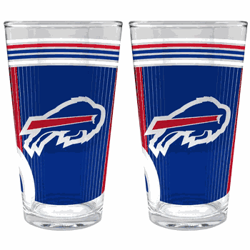 NFL Buffalo Bills 2pc Pint Glass Set