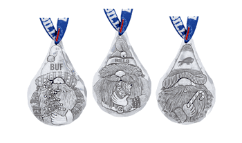 NFL Buffalo Bills 3-Piece Gridiron Gnomes Ornament Set