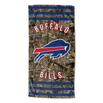 NFL Buffalo Bills Real Tree Stripes Beach Towel