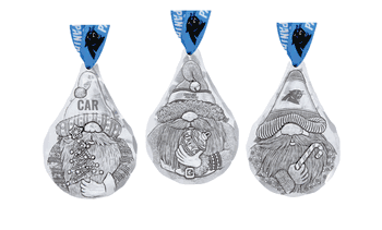 NFL Carolina Panthers 3-Piece Gridiron Gnomes Ornament Set