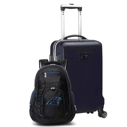 NFL Carolina Panthers Deluxe 2-Piece Backpack & Carry-On Set