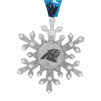 NFL Carolina Panthers Snowflake Collectible Ornament