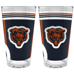 NFL Chicago Bears 2pc Pint Glass Set