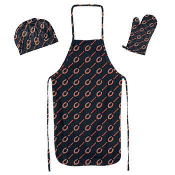 NFL Chicago Bears 3PC Set Apron Mitt Hat