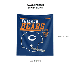 NFL Chicago Bears 40 YD Dash Legacy Printed Wall Hanging