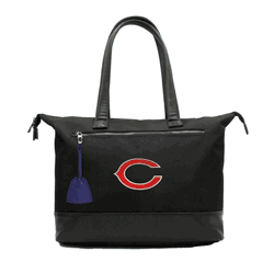NFL Chicago Bears Laptop Tote Bag with Colored Zipper Pull Accessory