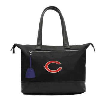 NFL Chicago Bears Laptop Tote Bag with Colored Zipper Pull Accessory