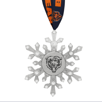 NFL Chicago Bears Snowflake Collectible Ornament