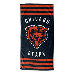 NFL Chicago Bears Stripes Beach Towel