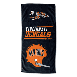 NFL Cincinnati Bengals 40 Yard Dash Legacy Printed Beach Towel