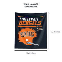 NFL Cincinnati Bengals 40 YD Dash Legacy Printed Wall Hanging