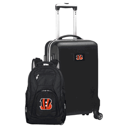 NFL Cincinnati Bengals Deluxe 2-Piece Backpack & Carry-On Set