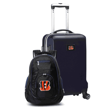 NFL Cincinnati Bengals Deluxe 2-Piece Backpack & Carry-On Set